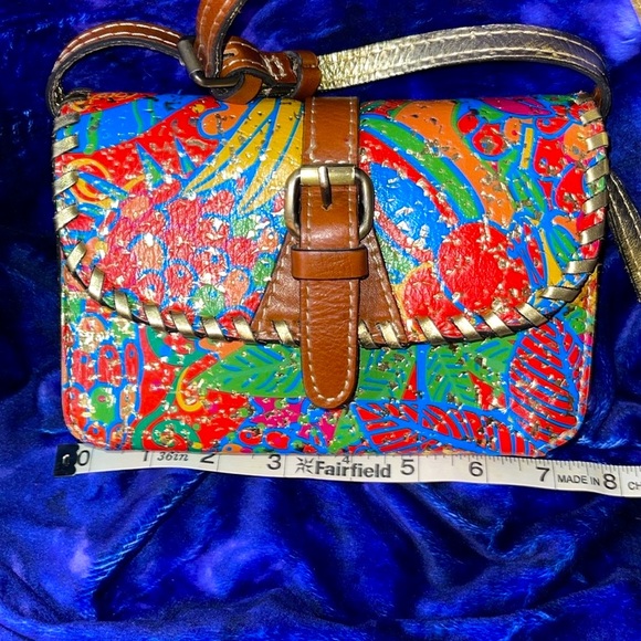 PATRICIA NASH colorful leather crossbody. EUC - Picture 16 of 17